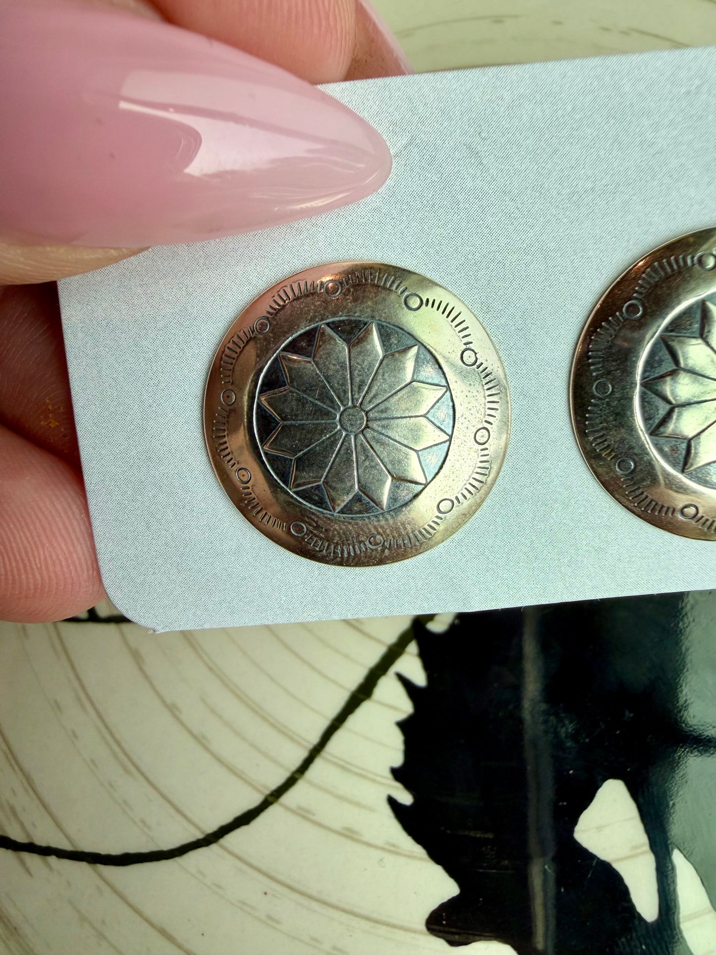 Sterling concho studs