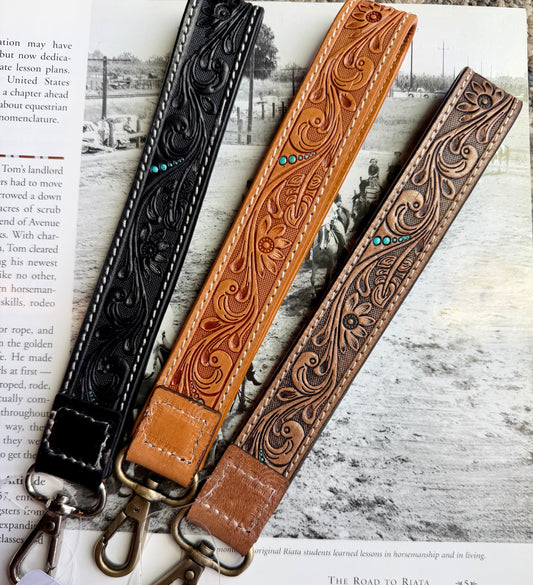 Leather keychain