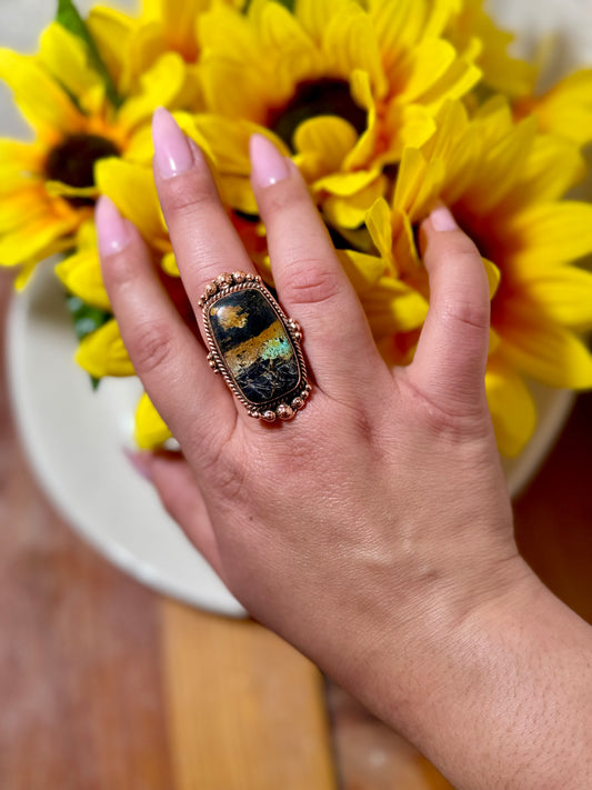 Black jack & copper ring