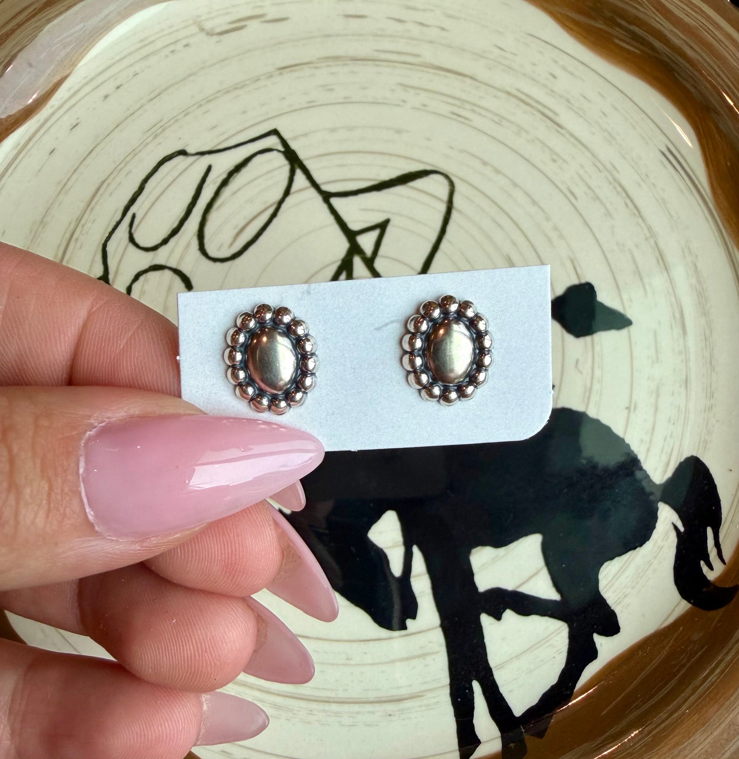 Dainty concho studs