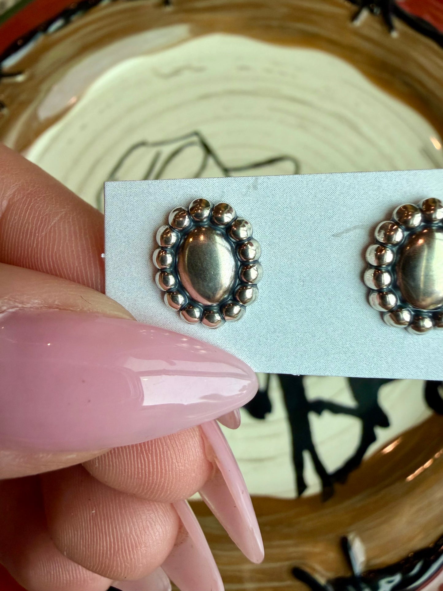 Dainty concho studs
