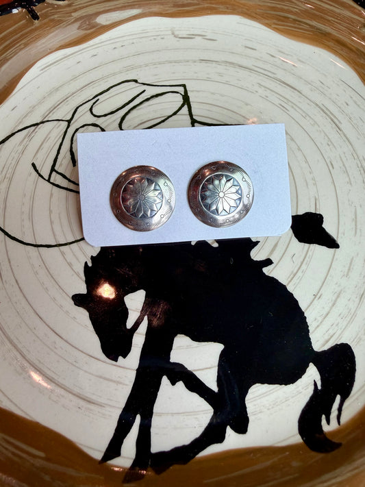 Sterling concho studs