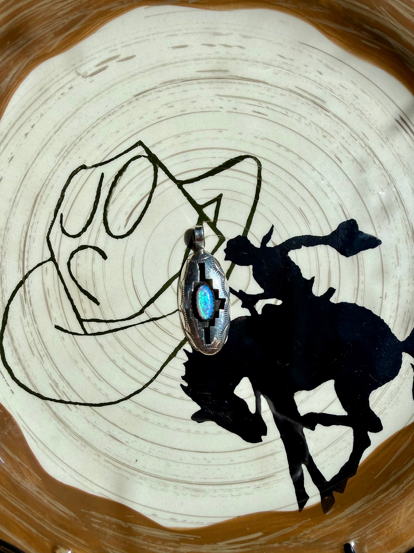 Native opal pendant