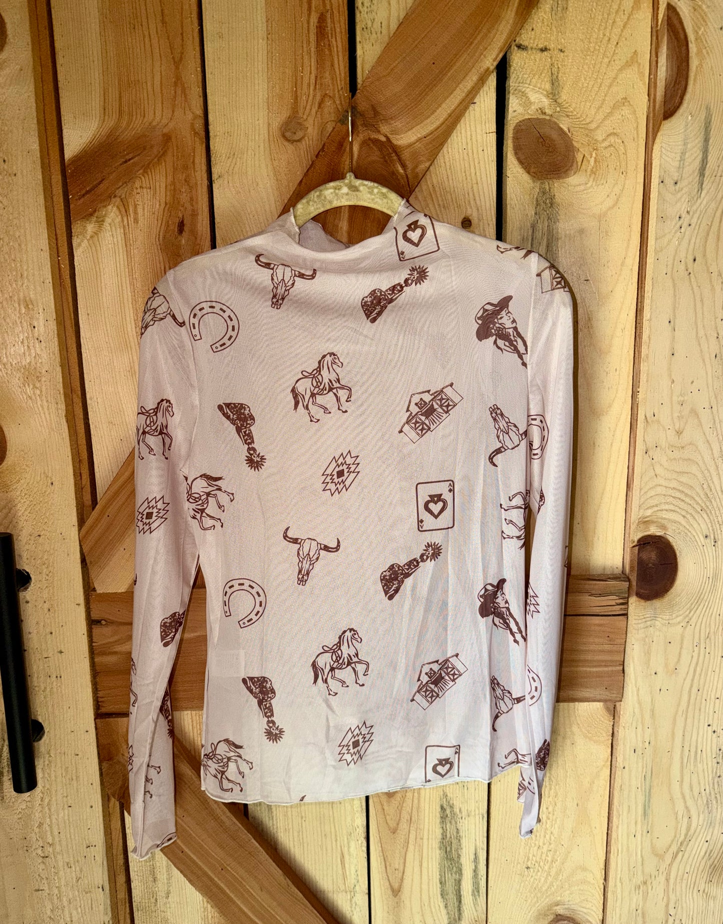 Western mesh top