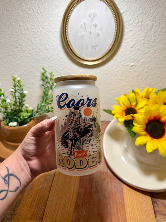 Coors glass can